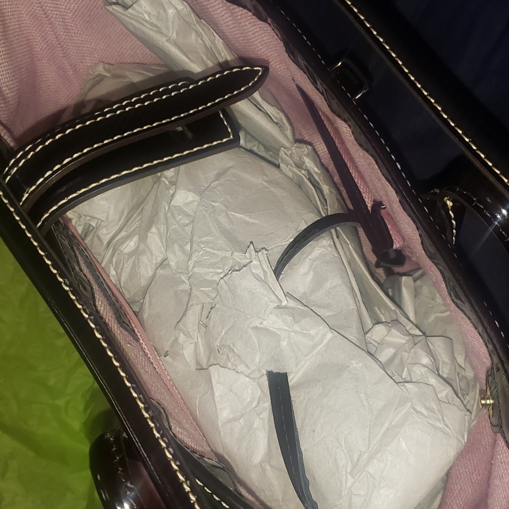 Dooney & Bourke Cindy Medium Patent Leather Tote Bag - Picture 5 of 10